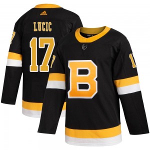Men's Adidas Boston Bruins Milan Lucic Black Alternate Jersey - Authentic