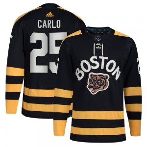 Men's Adidas Boston Bruins Brandon Carlo Black 2023 Winter Classic Jersey - Authentic