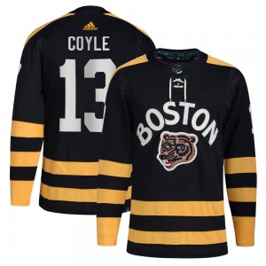 Men's Adidas Boston Bruins Charlie Coyle Black 2023 Winter Classic Jersey - Authentic