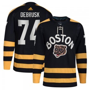 Men's Adidas Boston Bruins Jake DeBrusk Black 2023 Winter Classic Jersey - Authentic