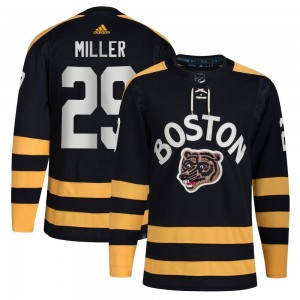 Men's Adidas Boston Bruins Jay Miller Black 2023 Winter Classic Jersey - Authentic