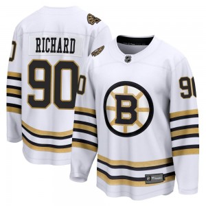 Men's Fanatics Branded Boston Bruins Anthony Richard White Breakaway 100th Anniversary Jersey - Premier