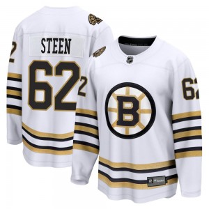 Men's Fanatics Branded Boston Bruins Oskar Steen White Breakaway 100th Anniversary Jersey - Premier