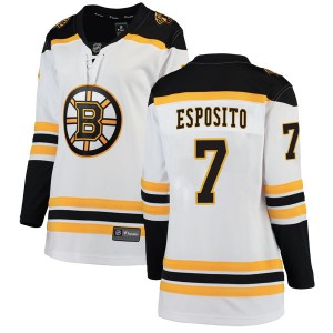 Women's Fanatics Branded Boston Bruins Phil Esposito White Away Jersey - Breakaway