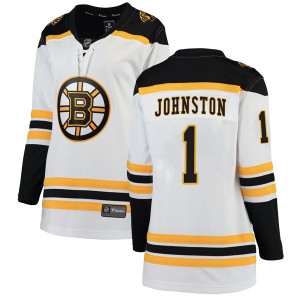 Women's Fanatics Branded Boston Bruins Eddie Johnston White Away Jersey - Breakaway
