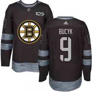Youth Boston Bruins Johnny Bucyk Black 1917-2017 100th Anniversary Jersey - Authentic