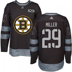 Youth Boston Bruins Jay Miller Black 1917-2017 100th Anniversary Jersey - Authentic