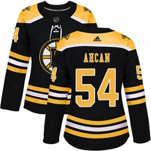 Women's Adidas Boston Bruins Jack Ahcan Black Home Jersey - Authentic