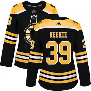 Women's Adidas Boston Bruins Morgan Geekie Black Home Jersey - Authentic