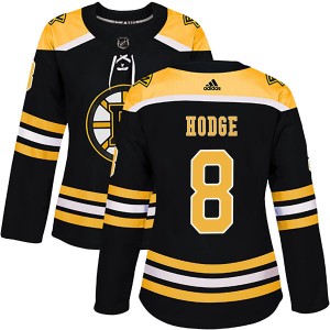 Women's Adidas Boston Bruins Ken Hodge Black Home Jersey - Authentic