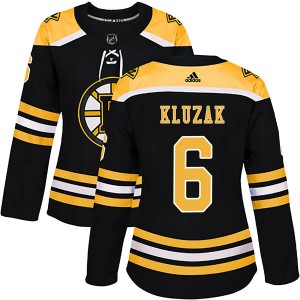 Women's Adidas Boston Bruins Gord Kluzak Black Home Jersey - Authentic