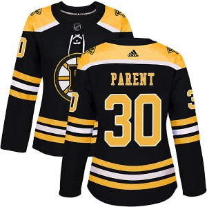 Women's Adidas Boston Bruins Bernie Parent Black Home Jersey - Authentic