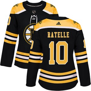 Women's Adidas Boston Bruins Jean Ratelle Black Home Jersey - Authentic