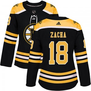 Women's Adidas Boston Bruins Pavel Zacha Black Home Jersey - Authentic