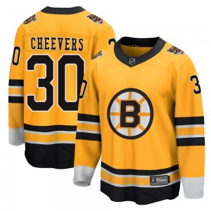 Men's Fanatics Branded Boston Bruins Gerry Cheevers Gold 2020/21 Special Edition Jersey - Breakaway