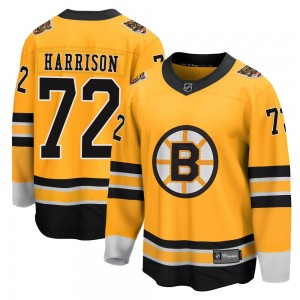 Men's Fanatics Branded Boston Bruins Brett Harrison Gold 2020/21 Special Edition Jersey - Breakaway