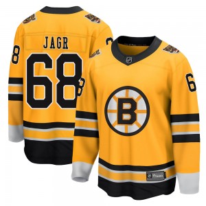 Men's Fanatics Branded Boston Bruins Jaromir Jagr Gold 2020/21 Special Edition Jersey - Breakaway