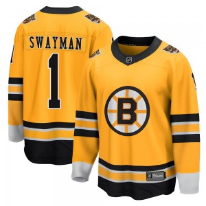 Men's Fanatics Branded Boston Bruins Jeremy Swayman Gold 2020/21 Special Edition Jersey - Breakaway