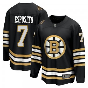 Youth Fanatics Branded Boston Bruins Phil Esposito Black Breakaway 100th Anniversary Jersey - Premier