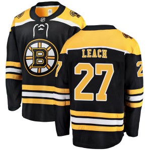 Youth Fanatics Branded Boston Bruins Reggie Leach Black Home Jersey - Breakaway