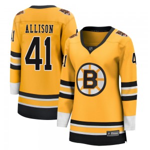 Women's Fanatics Branded Boston Bruins Jason Allison Gold 2020/21 Special Edition Jersey - Breakaway