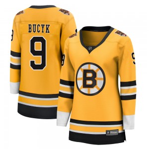 Women's Fanatics Branded Boston Bruins Johnny Bucyk Gold 2020/21 Special Edition Jersey - Breakaway
