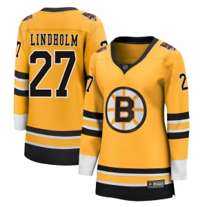 Women's Fanatics Branded Boston Bruins Hampus Lindholm Gold 2020/21 Special Edition Jersey - Breakaway