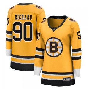 Women's Fanatics Branded Boston Bruins Anthony Richard Gold 2020/21 Special Edition Jersey - Breakaway