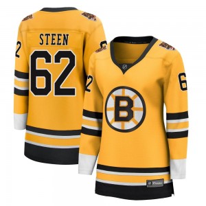 Women's Fanatics Branded Boston Bruins Oskar Steen Gold 2020/21 Special Edition Jersey - Breakaway