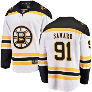 Men's Fanatics Branded Boston Bruins Marc Savard White Away Jersey - Breakaway