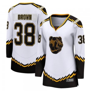 Women's Fanatics Branded Boston Bruins Patrick Brown White Special Edition 2.0 Jersey - Breakaway
