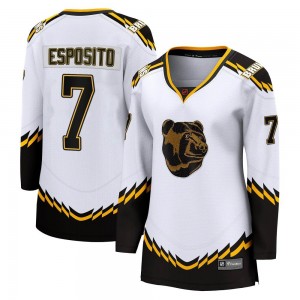 Women's Fanatics Branded Boston Bruins Phil Esposito White Special Edition 2.0 Jersey - Breakaway