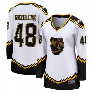Women's Fanatics Branded Boston Bruins Matt Grzelcyk White Special Edition 2.0 Jersey - Breakaway