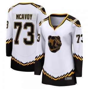Women's Fanatics Branded Boston Bruins Charlie McAvoy White Special Edition 2.0 Jersey - Breakaway