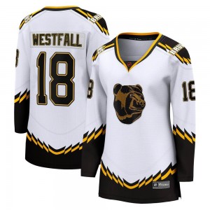 Women's Fanatics Branded Boston Bruins Ed Westfall White Special Edition 2.0 Jersey - Breakaway