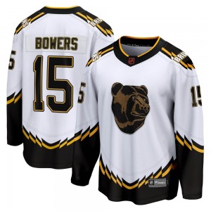 Youth Fanatics Branded Boston Bruins Shane Bowers White Special Edition 2.0 Jersey - Breakaway