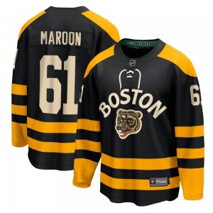 Men's Fanatics Branded Boston Bruins Pat Maroon Black 2023 Winter Classic Jersey - Breakaway