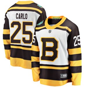 Youth Fanatics Branded Boston Bruins Brandon Carlo White 2019 Winter Classic Jersey - Breakaway