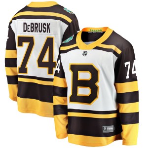 Youth Fanatics Branded Boston Bruins Jake DeBrusk White 2019 Winter Classic Jersey - Breakaway