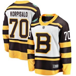 Youth Fanatics Branded Boston Bruins Joonas Korpisalo White 2019 Winter Classic Jersey - Breakaway