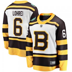 Youth Fanatics Branded Boston Bruins Mason Lohrei White 2019 Winter Classic Jersey - Breakaway