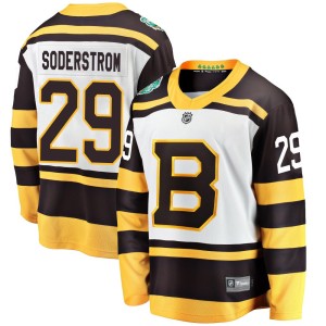 Youth Fanatics Branded Boston Bruins Victor Soderstrom White 2019 Winter Classic Jersey - Breakaway