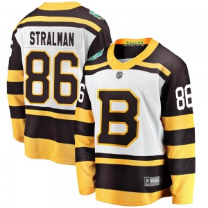 Youth Fanatics Branded Boston Bruins Anton Stralman White 2019 Winter Classic Jersey - Breakaway