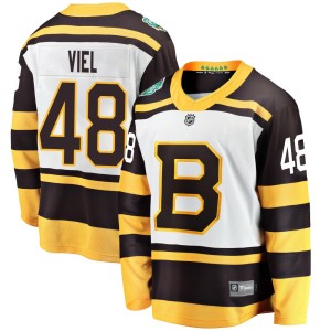 Youth Fanatics Branded Boston Bruins Jeffrey Viel White 2019 Winter Classic Jersey - Breakaway