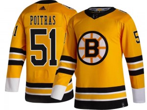 Youth Adidas Boston Bruins Matthew Poitras Gold 2020/21 Special Edition Jersey - Breakaway