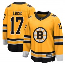 Youth Fanatics Branded Boston Bruins Milan Lucic Gold 2020/21 Special Edition Jersey - Breakaway