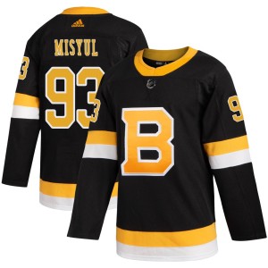Youth Adidas Boston Bruins Daniil Misyul Black Alternate Jersey - Authentic