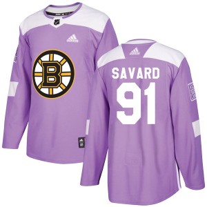 Youth Adidas Boston Bruins Marc Savard Purple Fights Cancer Practice Jersey - Authentic
