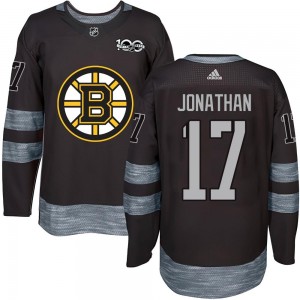 Men's Boston Bruins Stan Jonathan Black 1917-2017 100th Anniversary Jersey - Authentic