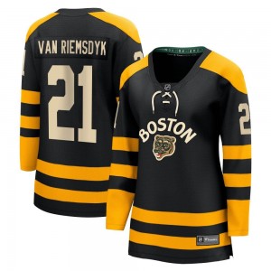 Women's Fanatics Branded Boston Bruins James van Riemsdyk Black 2023 Winter Classic Jersey - Breakaway